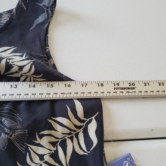 Wyland Dress Womens Small Silk Lion Fish Sea Life Sleeveless Tank Aftco Hawaii - Picture 7 of 9